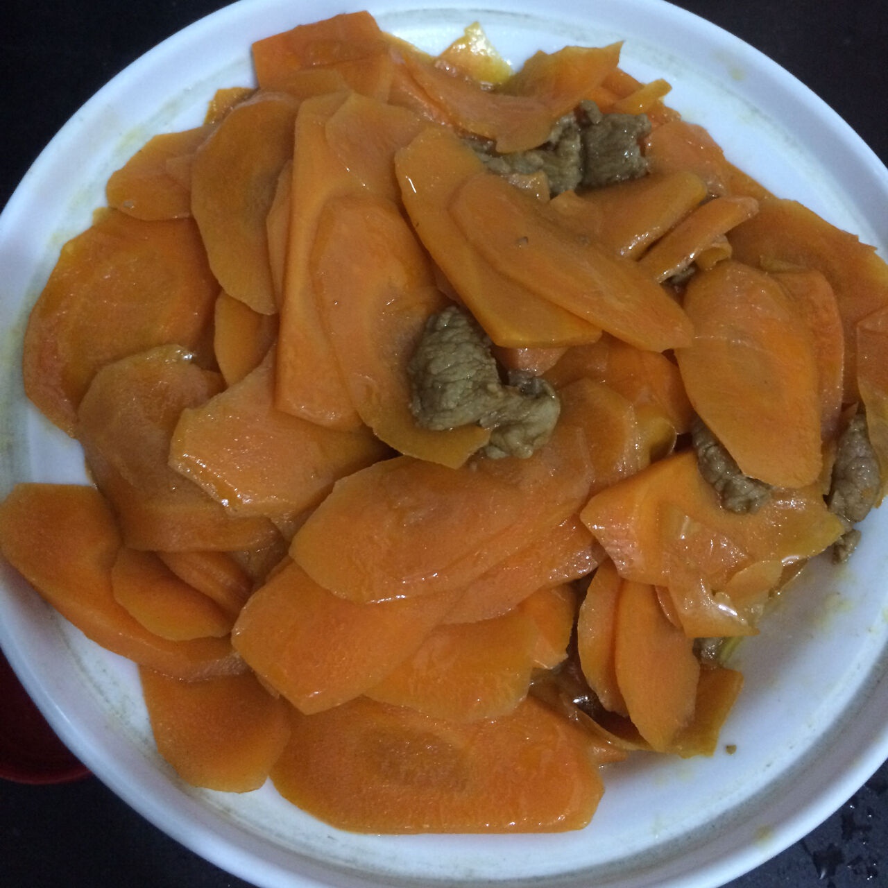 胡萝卜炒肉
