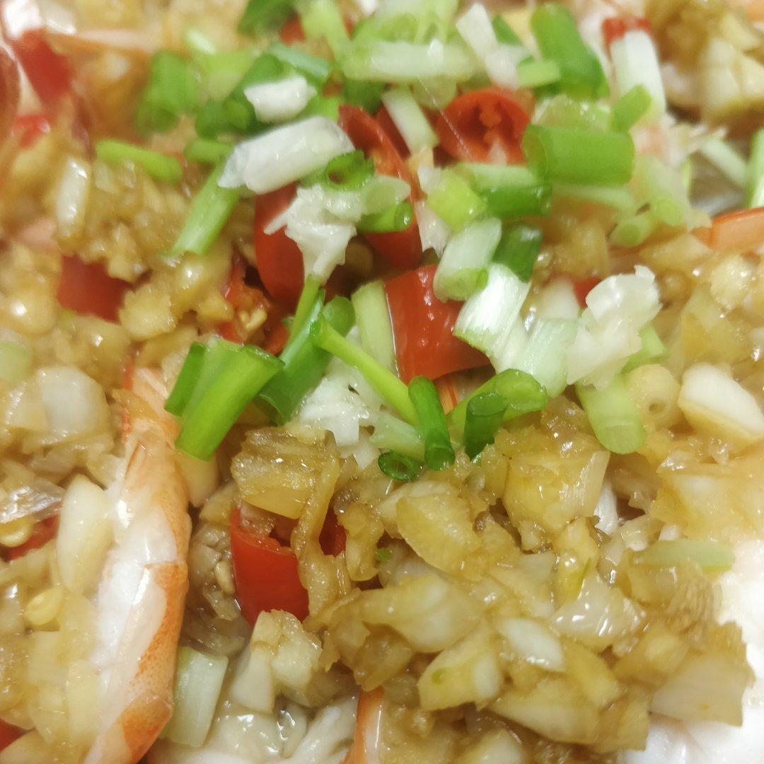 春季补钙菜蒜蓉粉丝开背虾