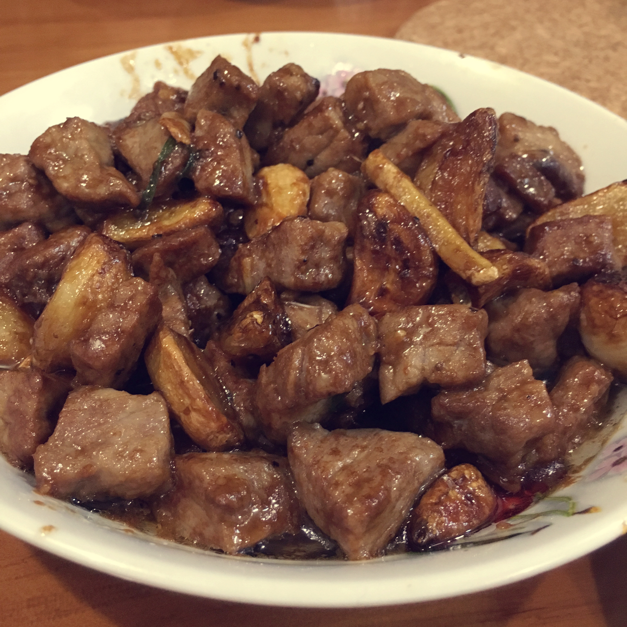 黑蒜子牛肉粒