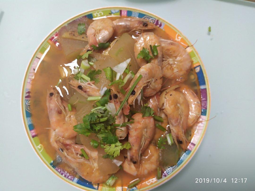 冬瓜炒虾