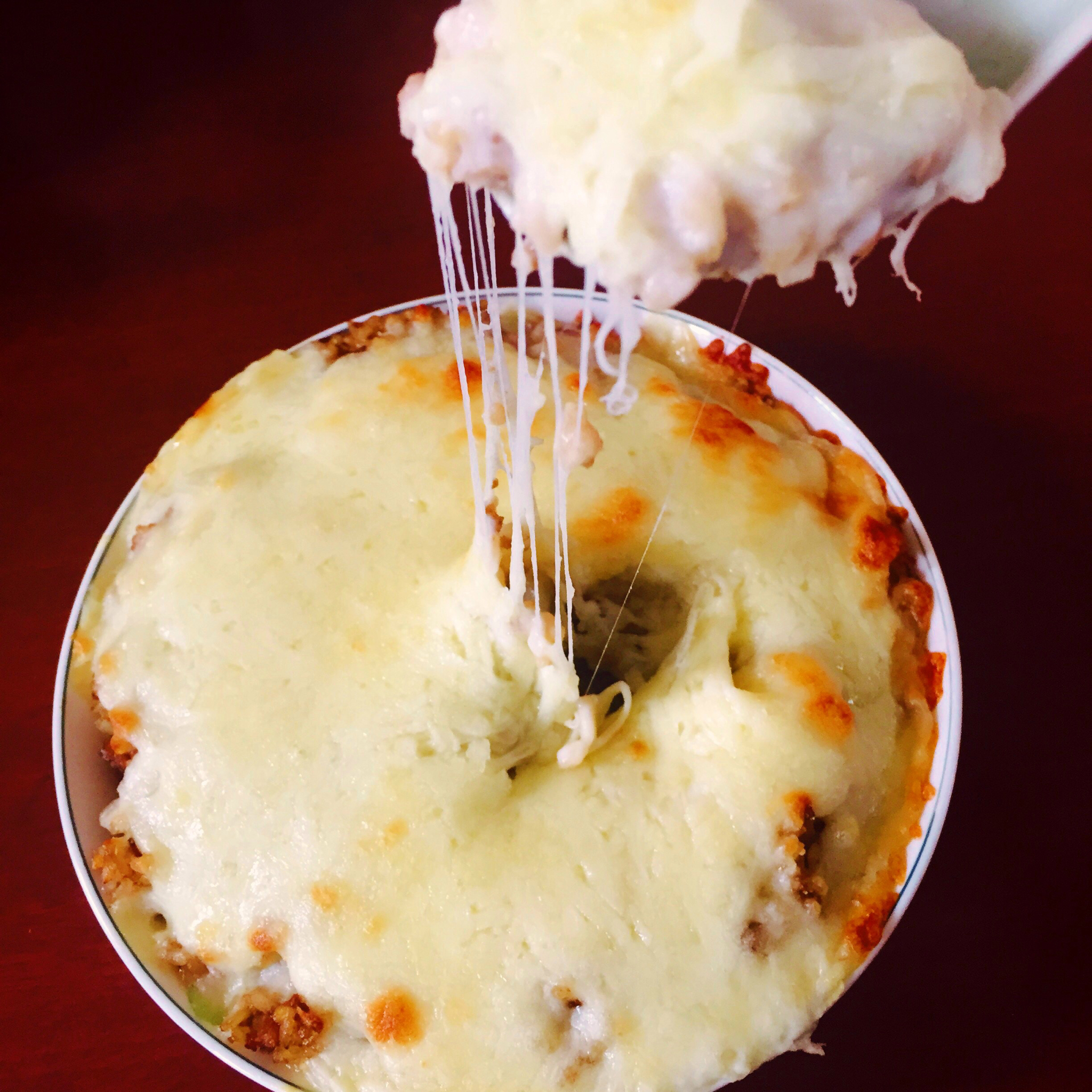 海鲜焗饭 Seafood Fried Rice with Cheesy Topping