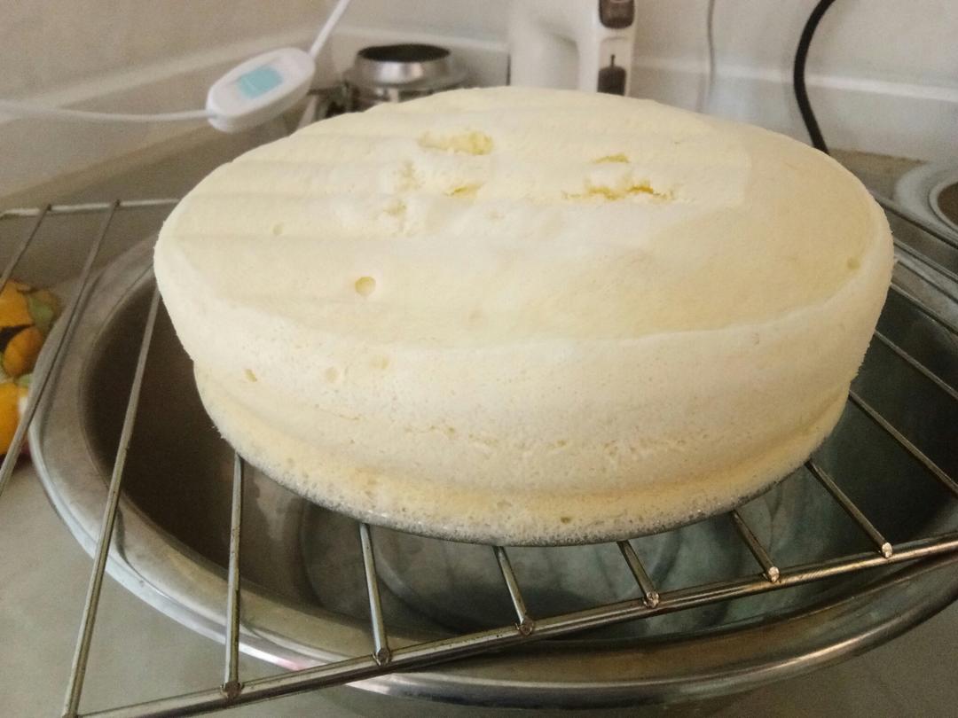 零失败戚风蒸蛋糕（8寸）可做蛋糕胚（另附红丝绒蒸蛋糕做法）