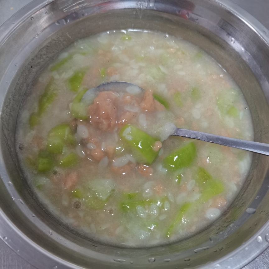 全麦丝瓜疙瘩汤的做法