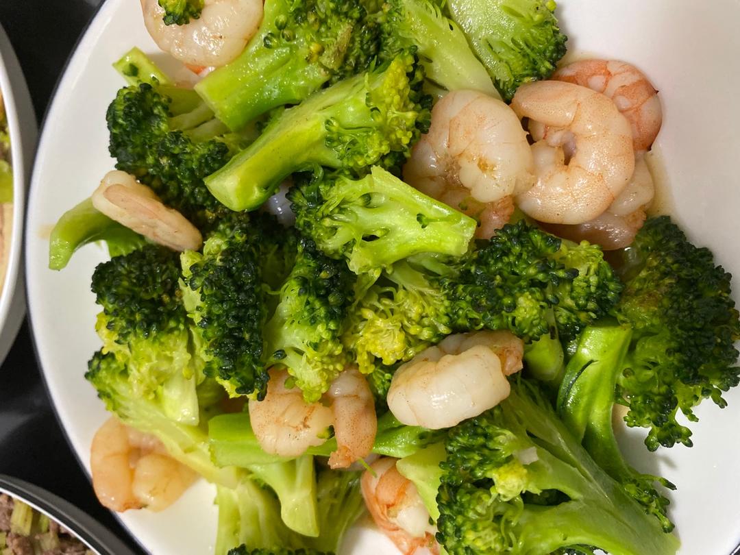 西兰花炒虾仁