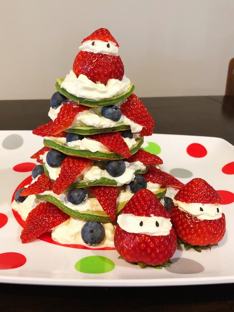 免烤箱❗️高颜值巨好吃的圣诞树松饼蛋糕🎄手把手教你做，让我们一起快乐过圣诞。