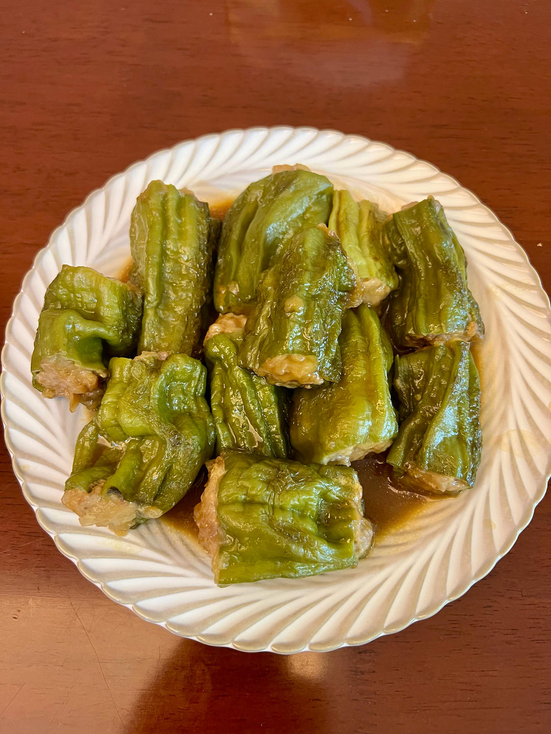 销魂青椒酿肉【超级下饭】