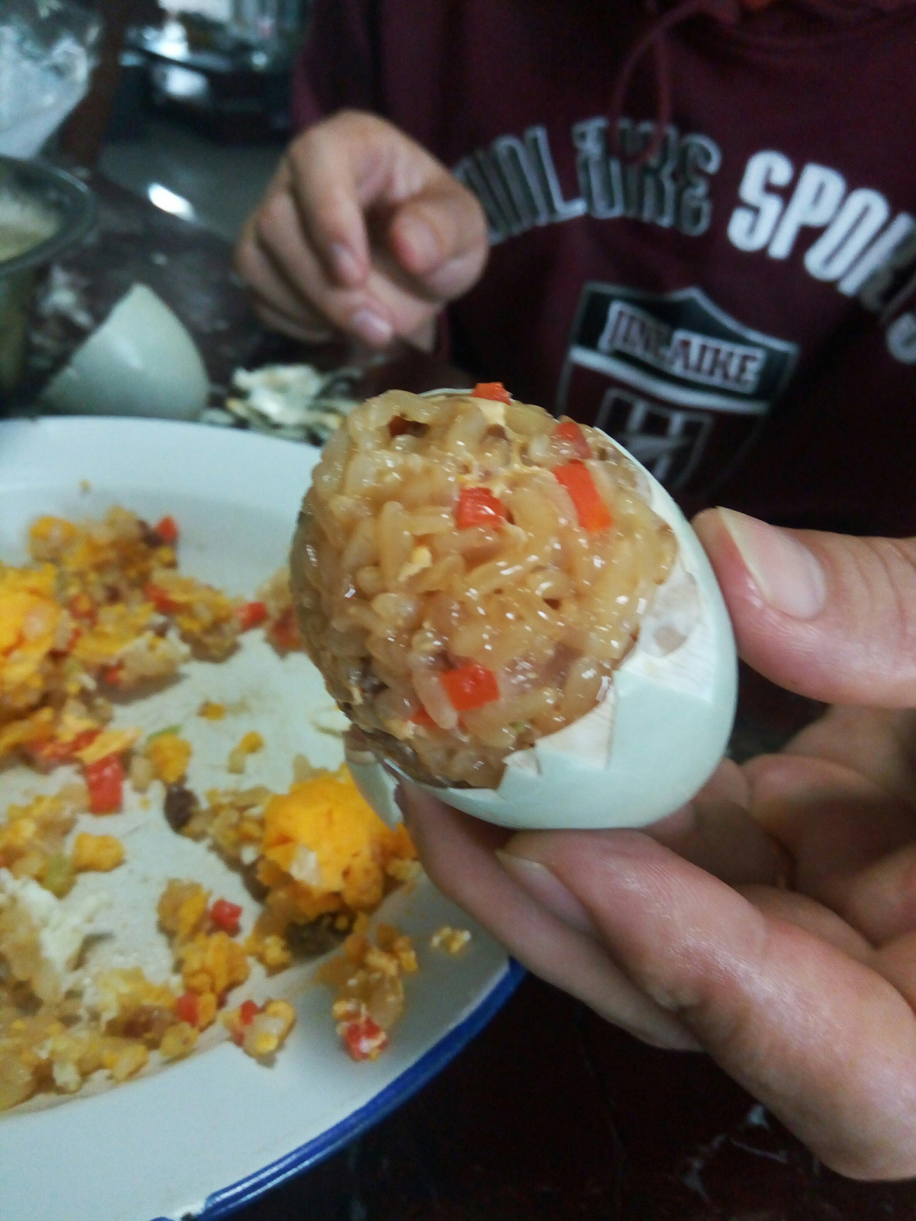 咸鸭蛋糯米饭的做法
