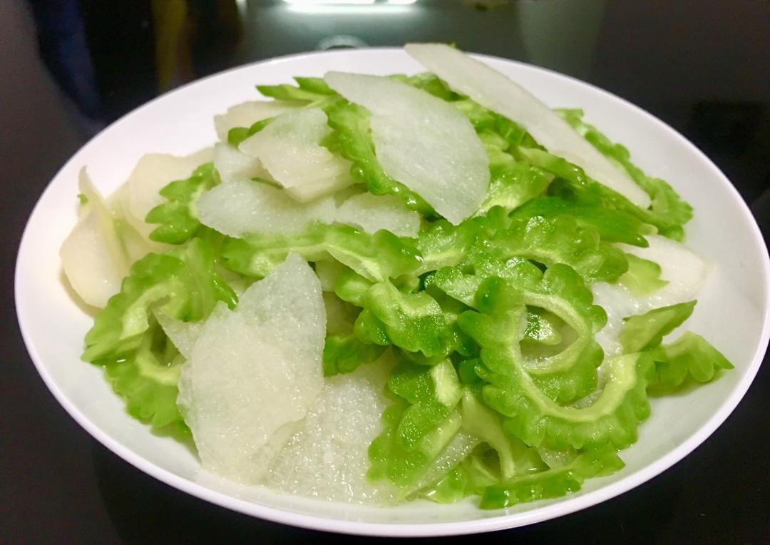 雪梨汁拌苦瓜