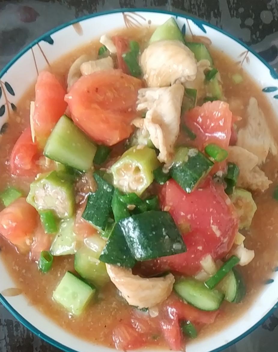 番茄鸡片
