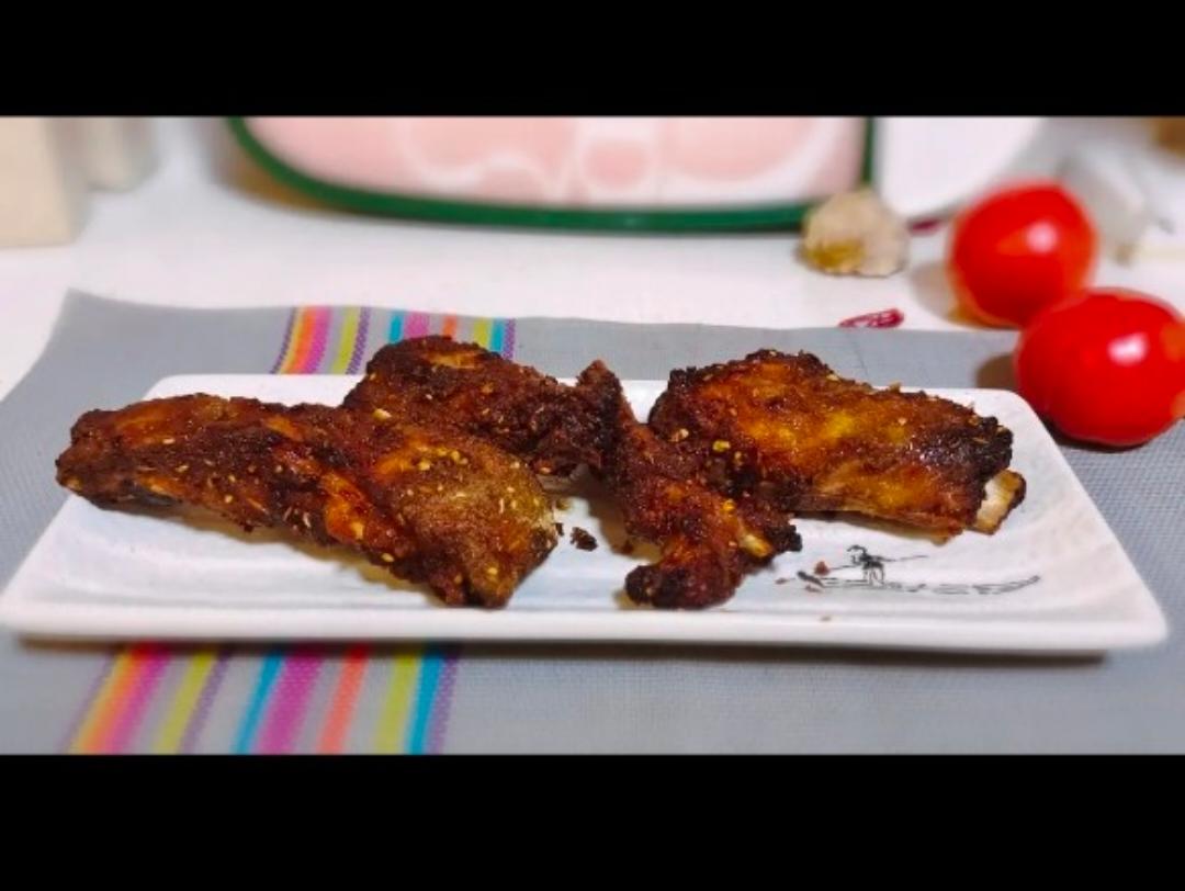 超级好吃的！电炸锅版烤排骨