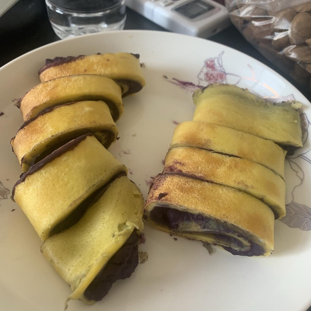 紫薯鸡蛋卷