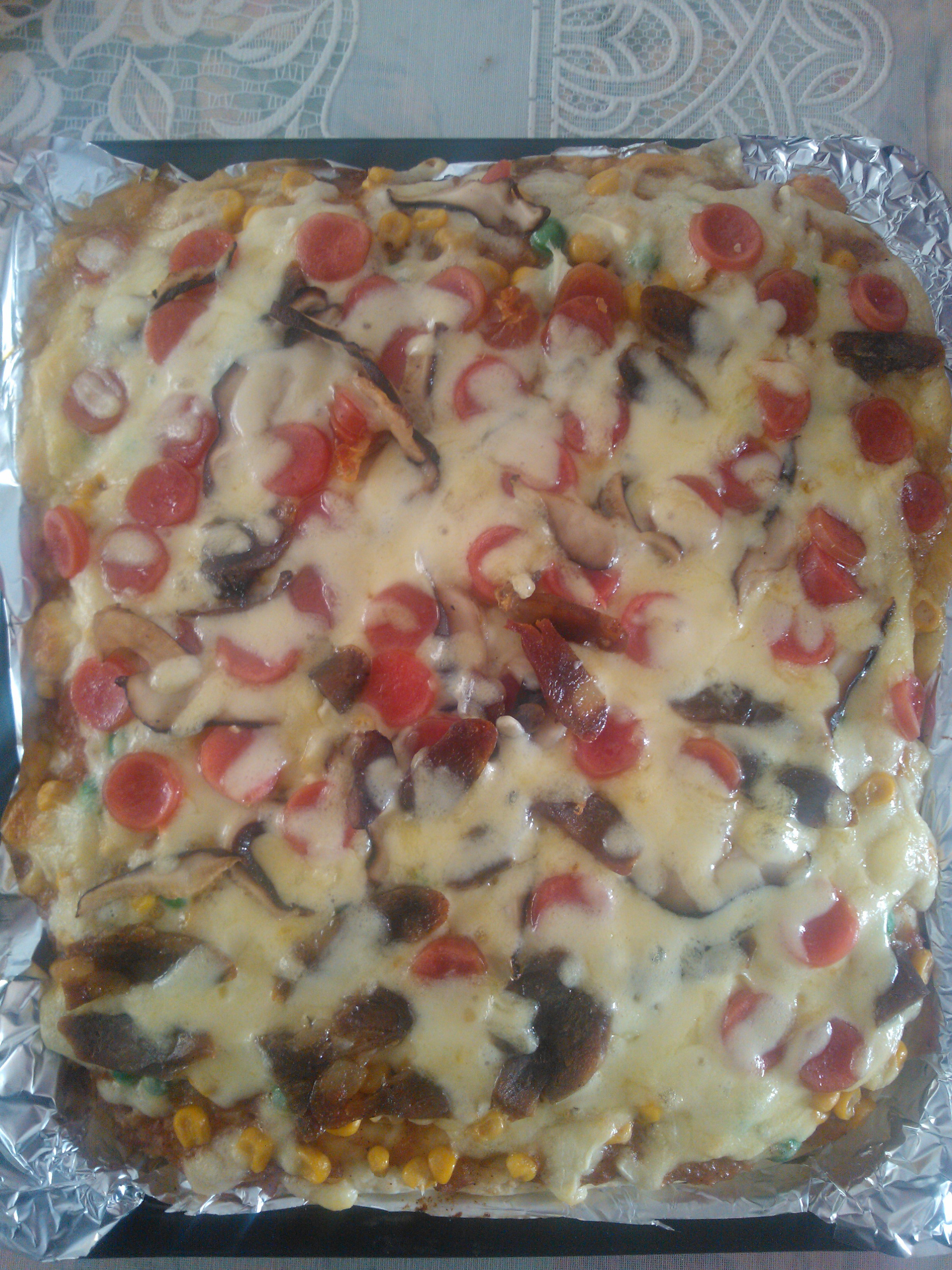 金枪鱼火腿pizza