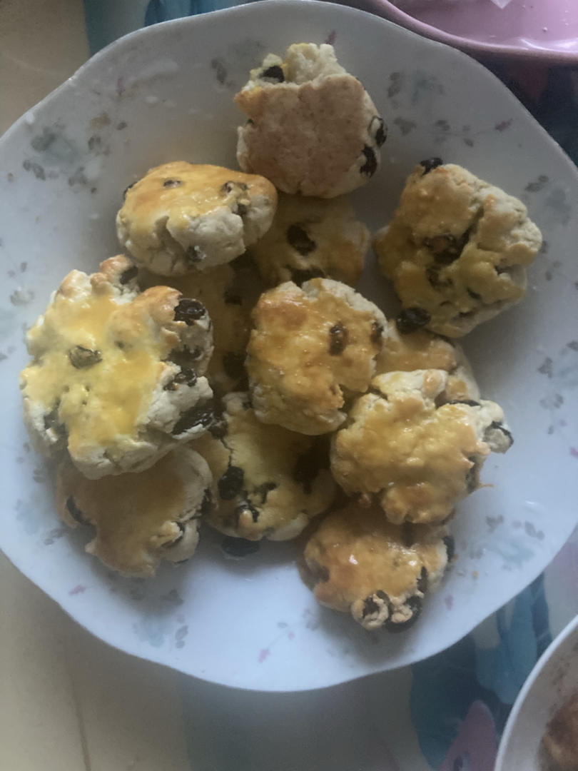 不用醒面，一次成功的葡萄干司康，好吃到爆