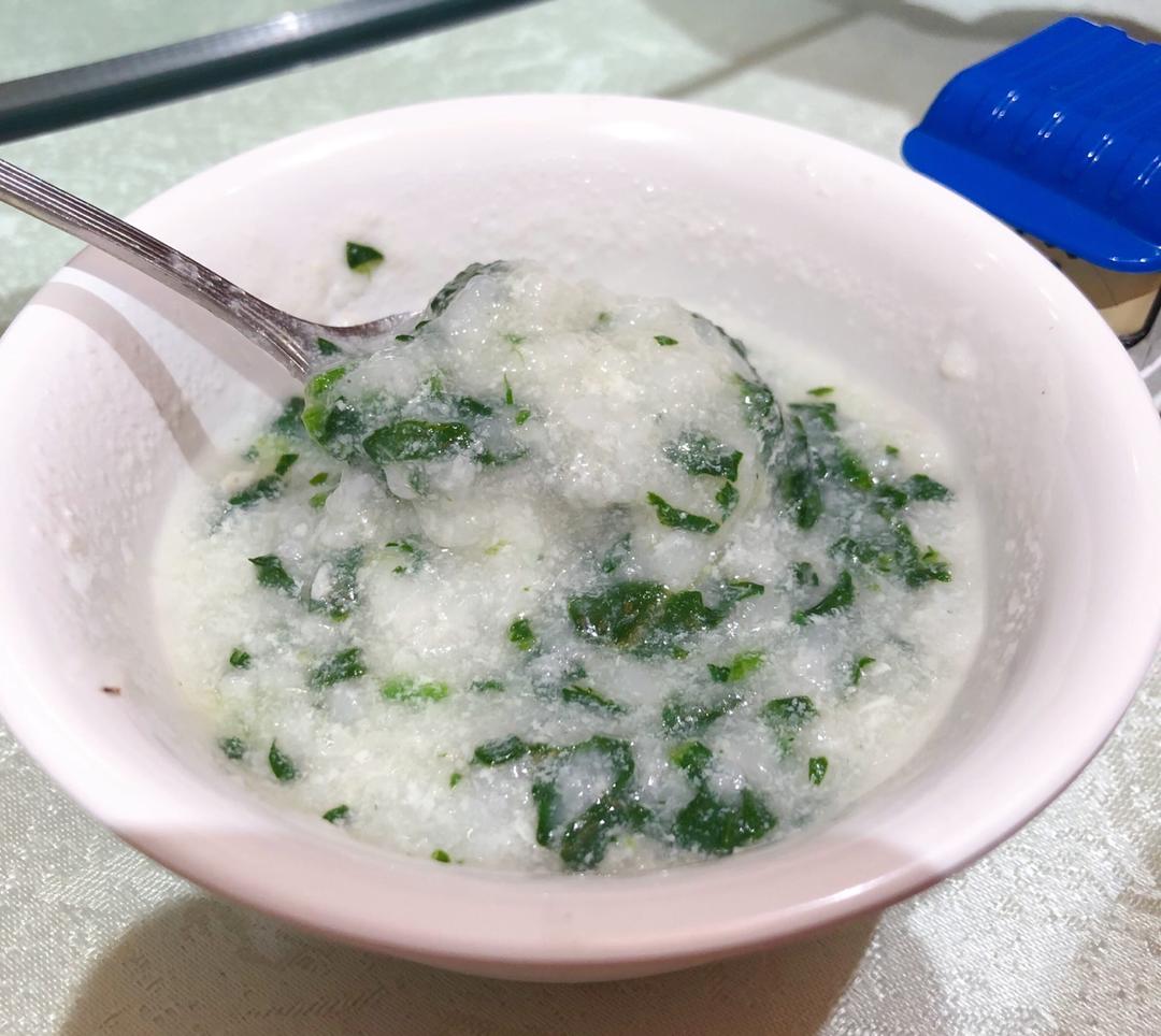 【娃】- 鸡茸山药菠菜粥