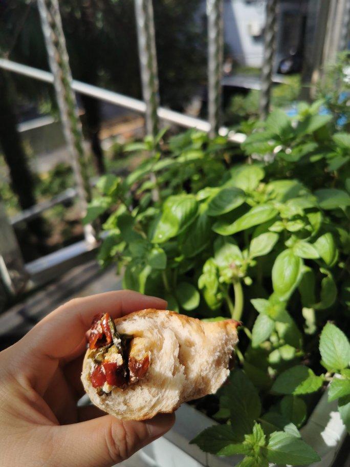 天然酵母|意式风味贝果卷