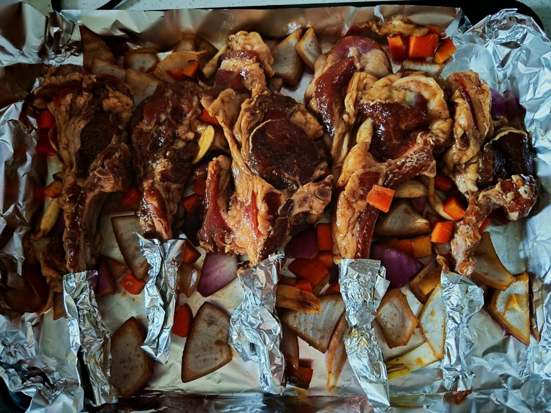 简易版烤法式小切羊排