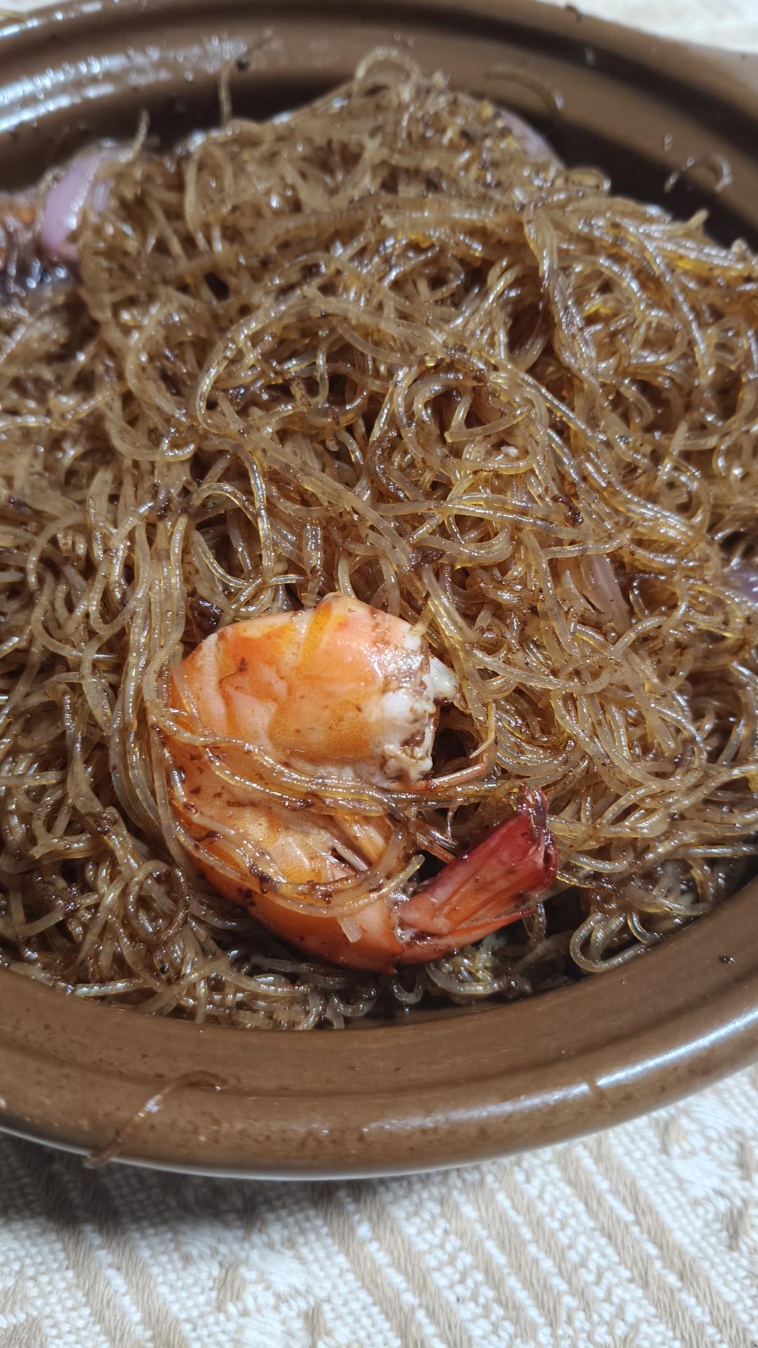 鲜虾粉丝煲