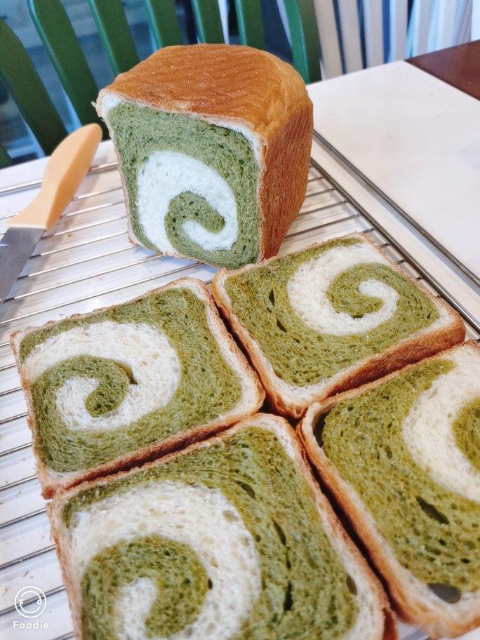 抹茶蜜豆吐司