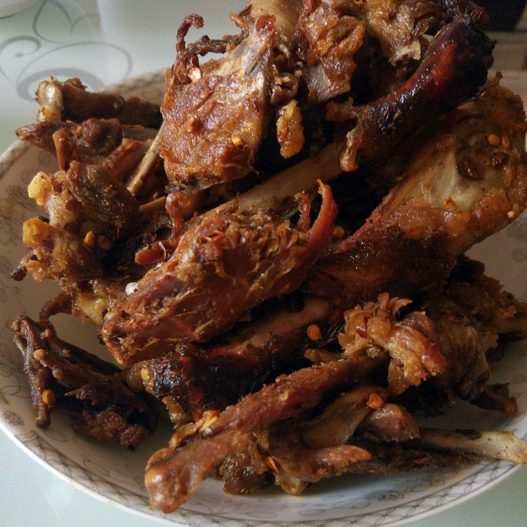 karryzoe做的椒盐鸭架