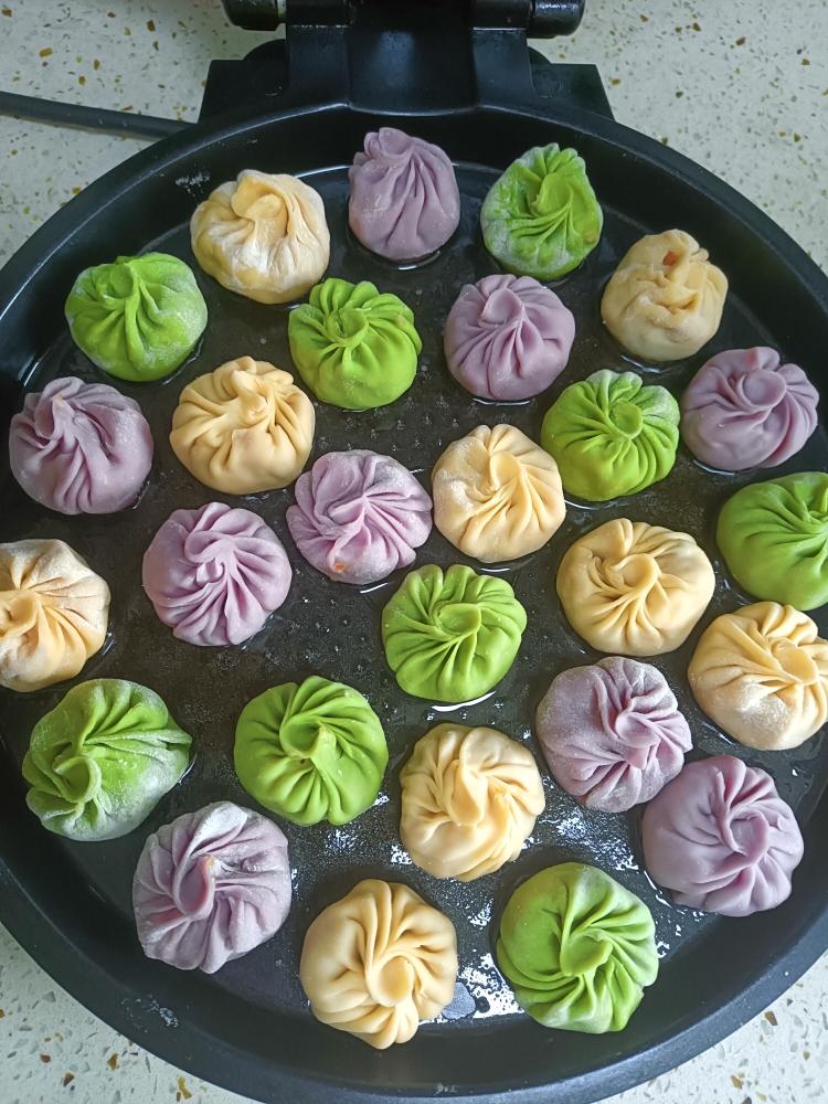 免揉面‼️脆底爆汁‼️懒人版拇指生煎包‼️
