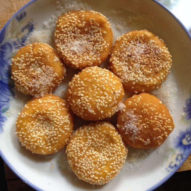 芝麻南瓜饼