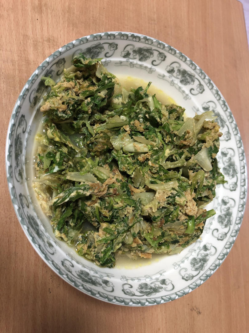 苦菊煎鸡蛋