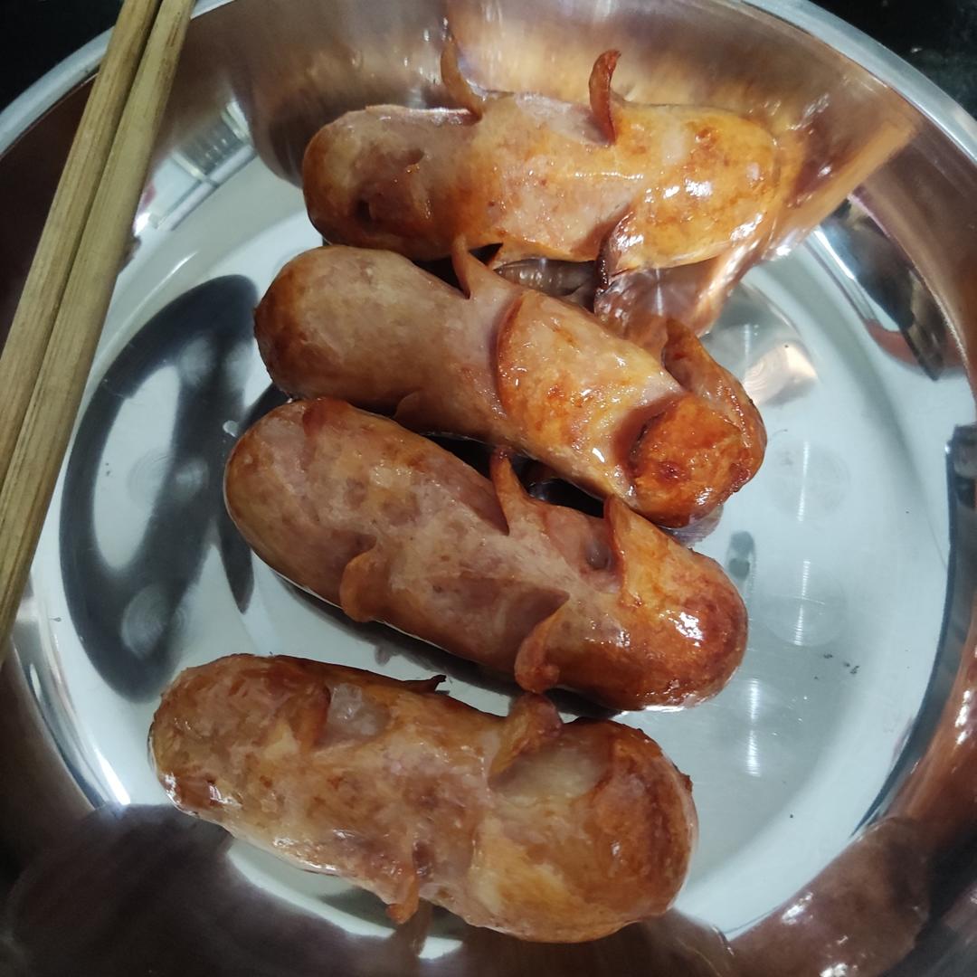 超简单烤肠（空气炸锅版）
