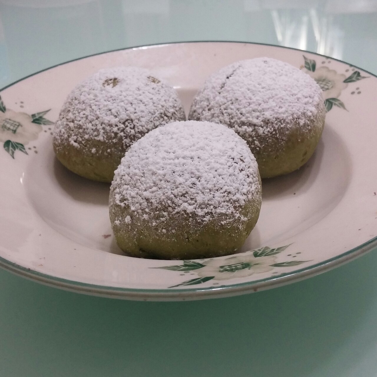 抹茶红小豆司康
