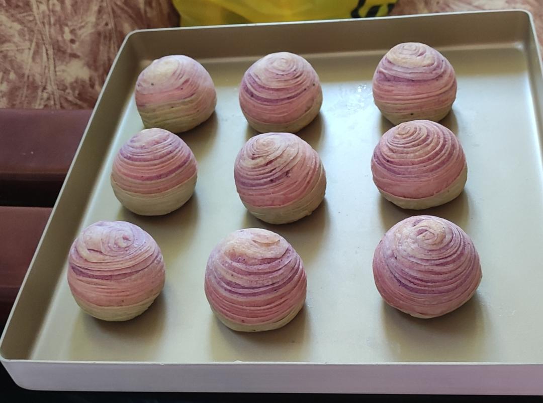 彩虹渐变蛋黄酥（无需揉出膜）