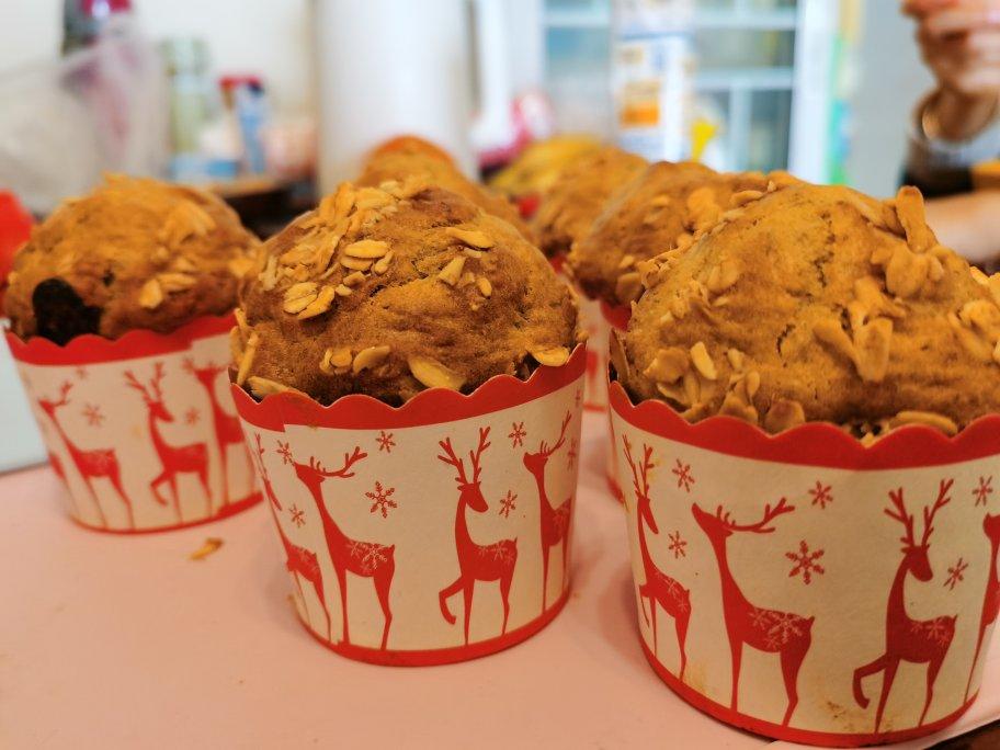 无泡打粉超香香蕉马芬