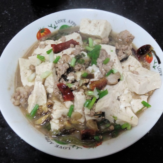 家常红烧肉末豆腐