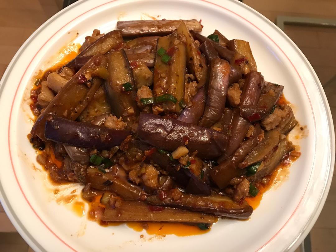 红烧肉沫茄子