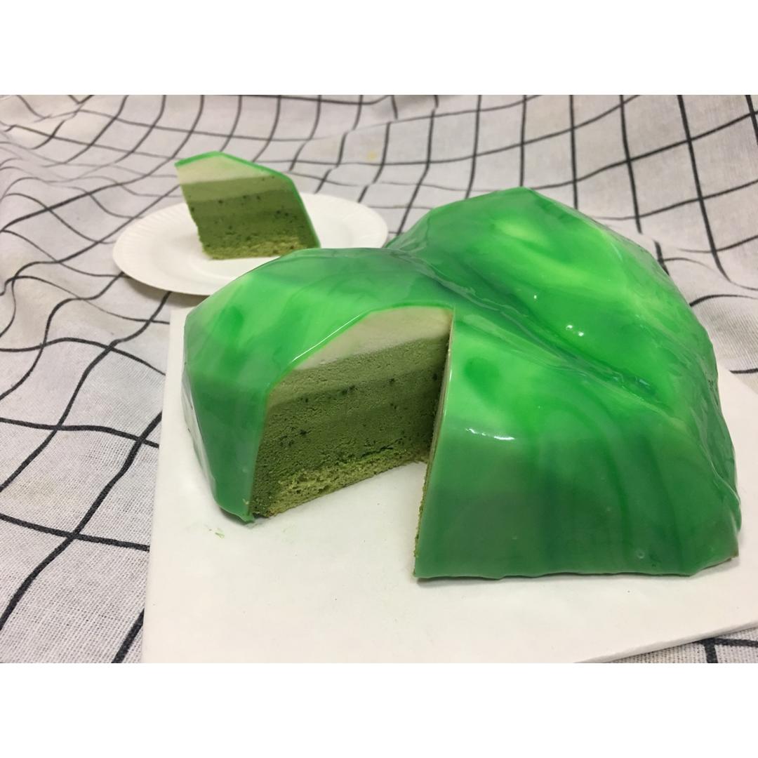 渐变抹茶慕斯蛋糕：我Amanda带着既美又作的抹茶甜点又来了！【曼食慢语】