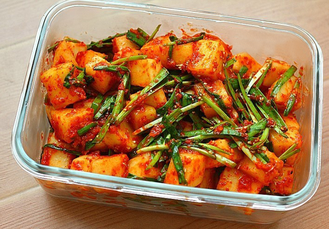 下饭咸菜：正宗韩式萝卜块家常做法，手把手教你，配方比例详细的做法 步骤5