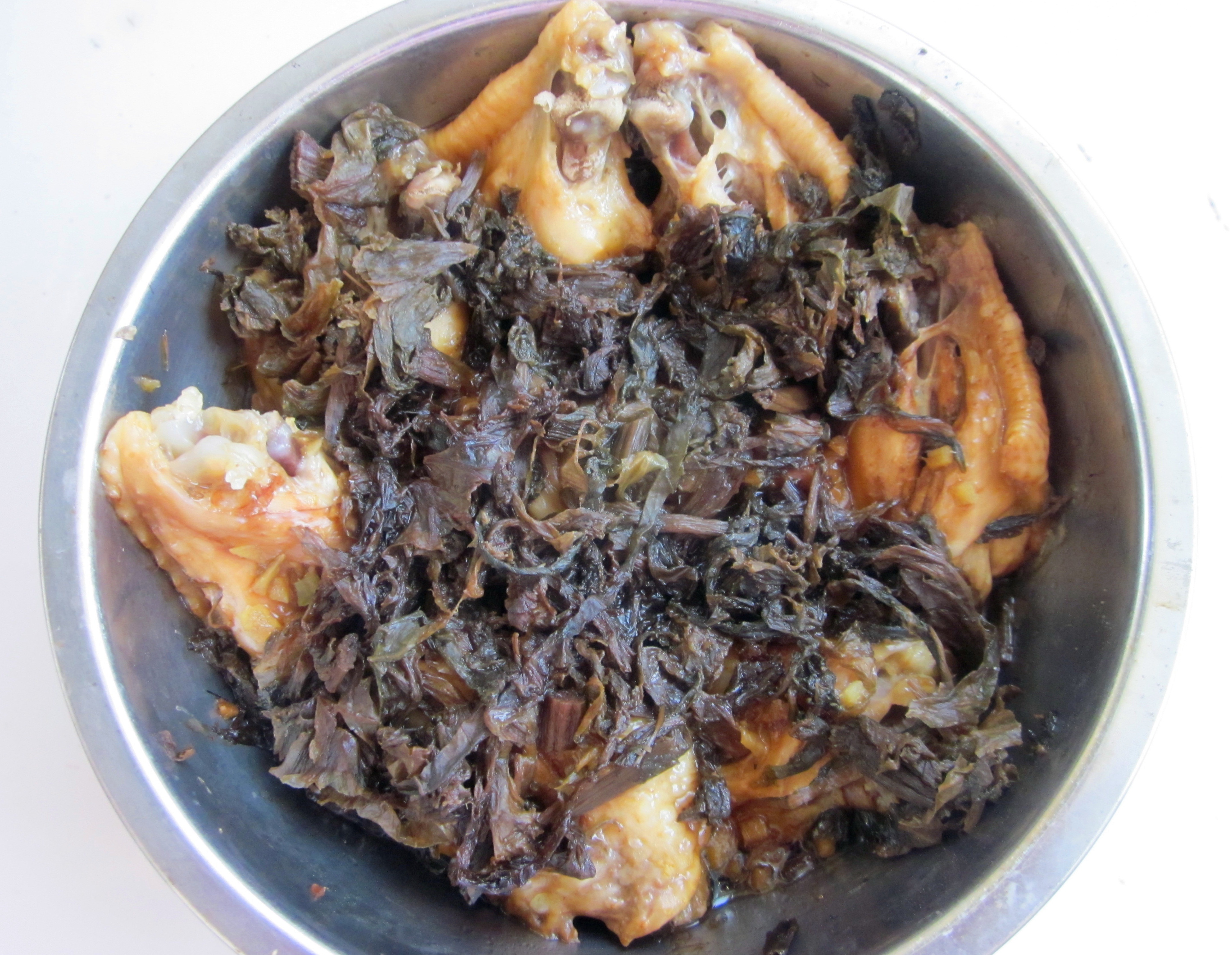 梅干菜蒸鸡翅