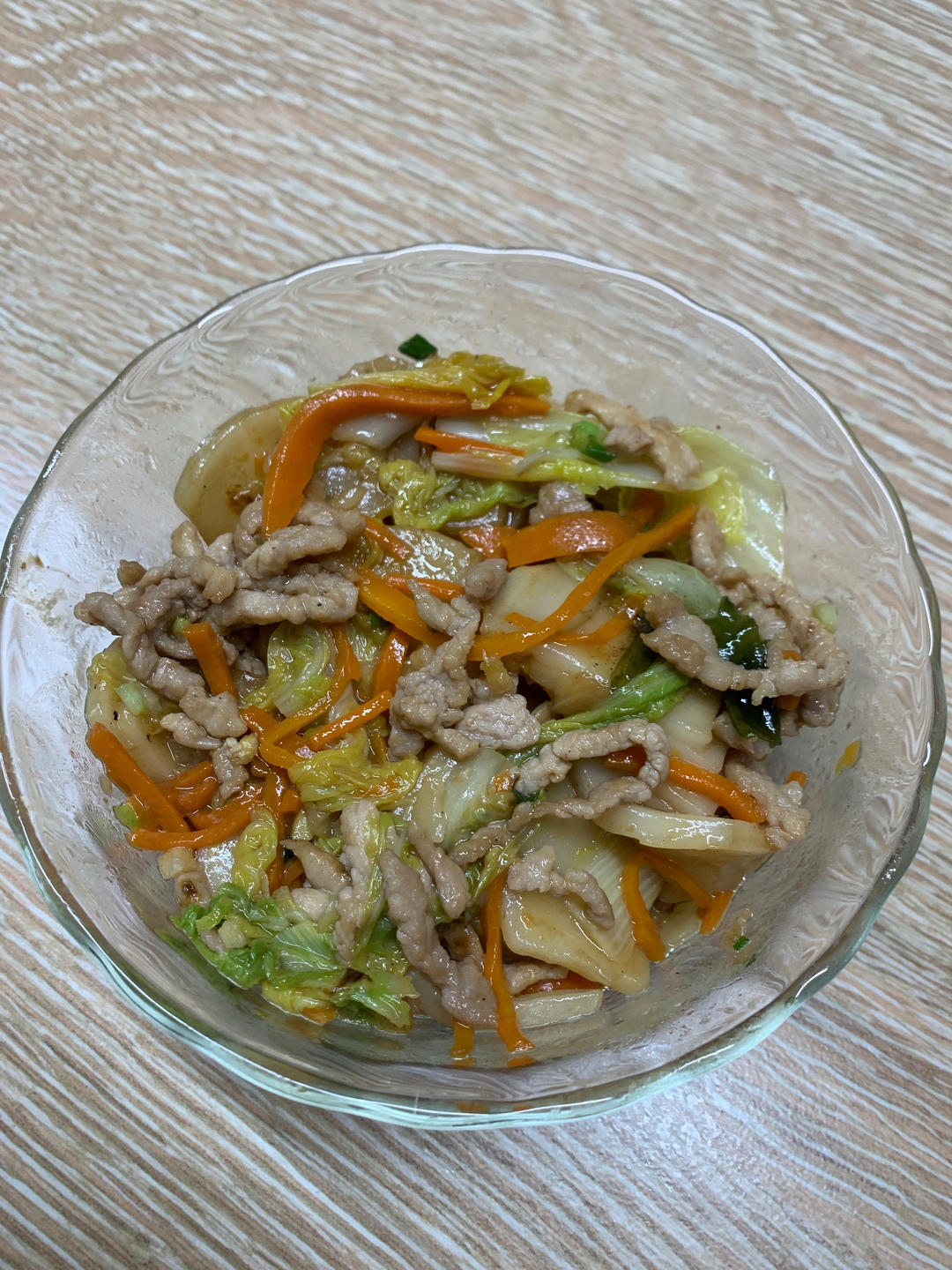 不挑锅、不焦不沾的黄芽菜肉丝炒年糕