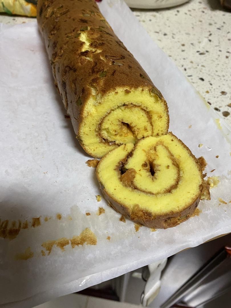 比肉松小贝还好吃的蛋糕卷！5个鸡蛋一碗面粉，够一家人的早餐！