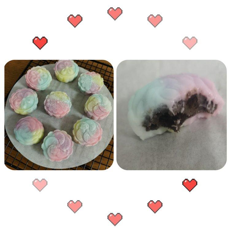 免蒸烤，香甜软糯的奥利奥冰皮月饼，巨好吃