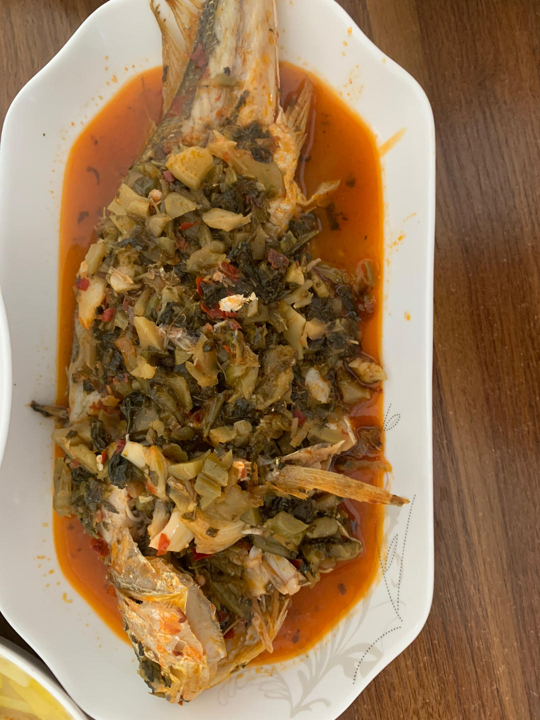 【免煎炸不破皮】家烧雪菜大黄花鱼