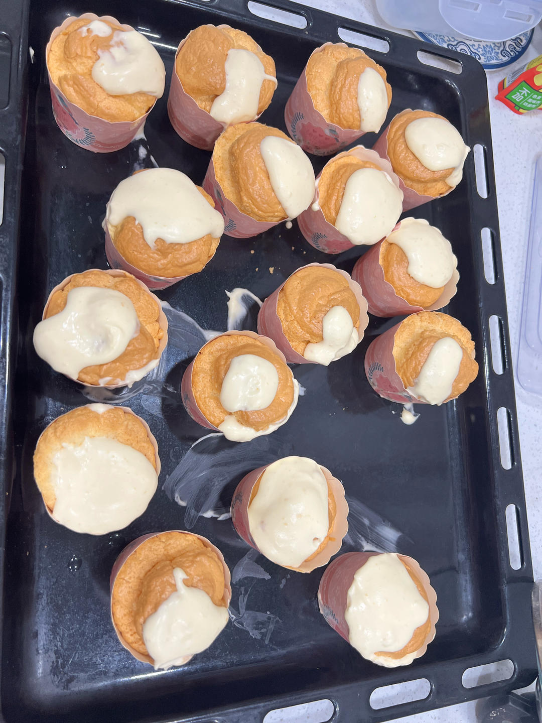 戚风小纸杯蛋糕