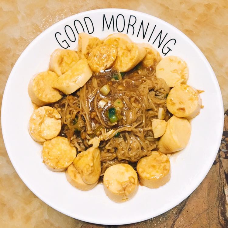 超级下饭菜--金针菇日本豆腐