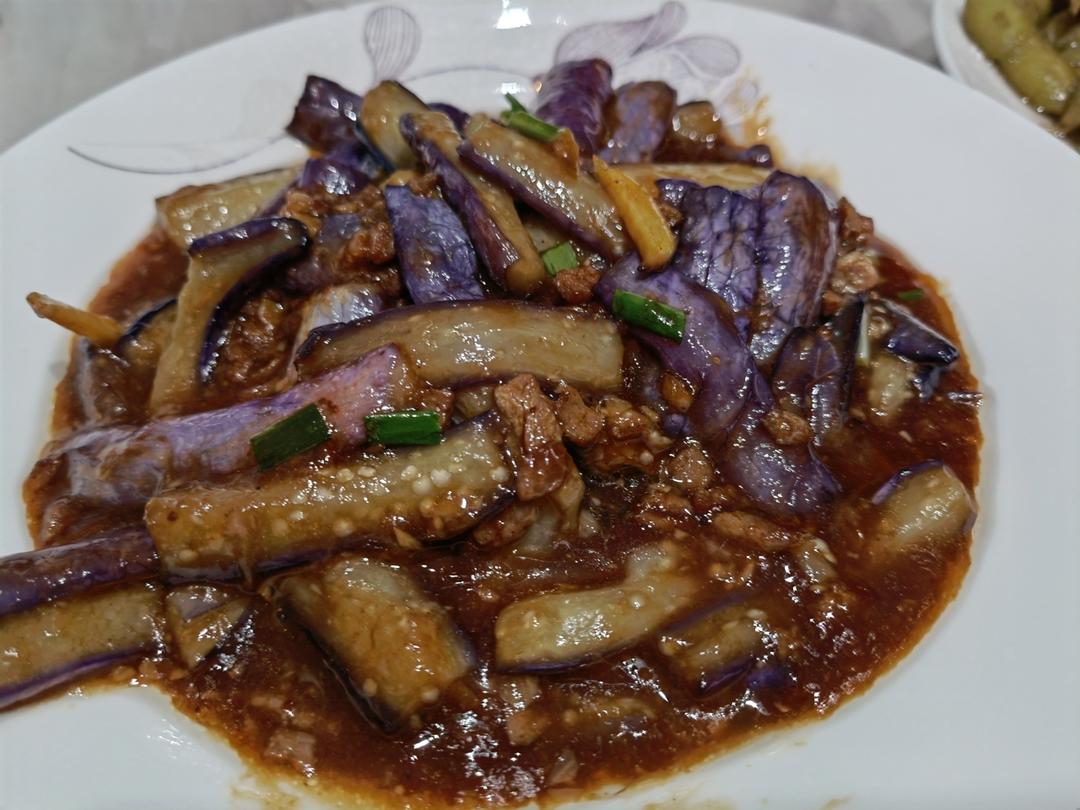 红烧肉沫茄子