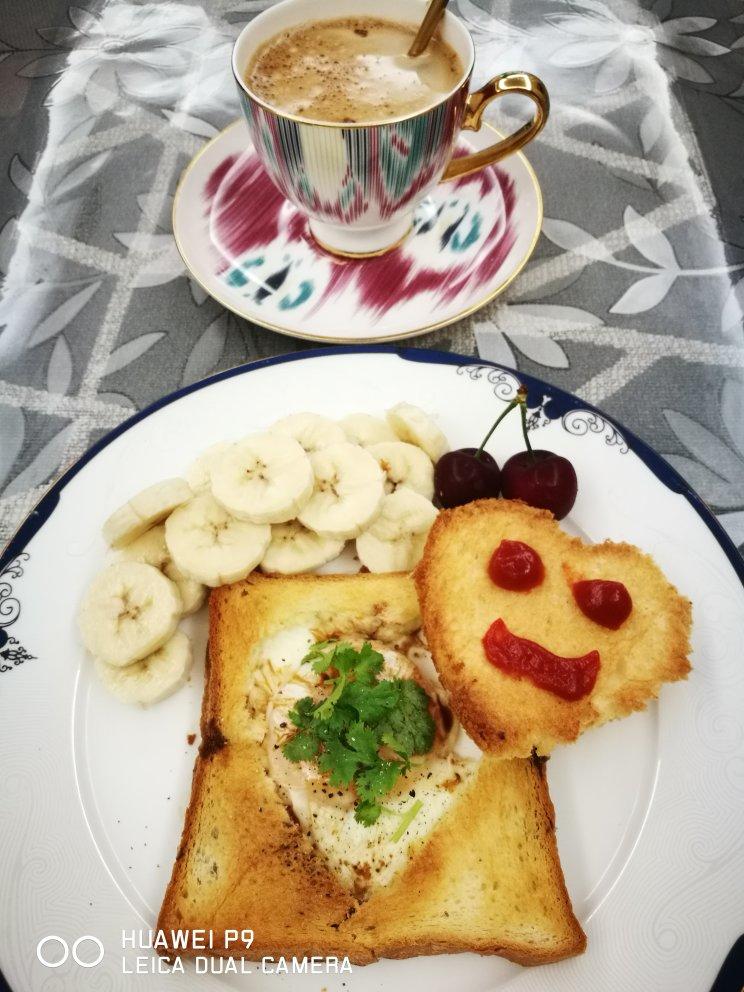 鸡蛋爱心吐司  
空气炸锅版