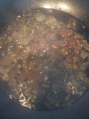 酸菜香油猪血汤的做法 步骤2