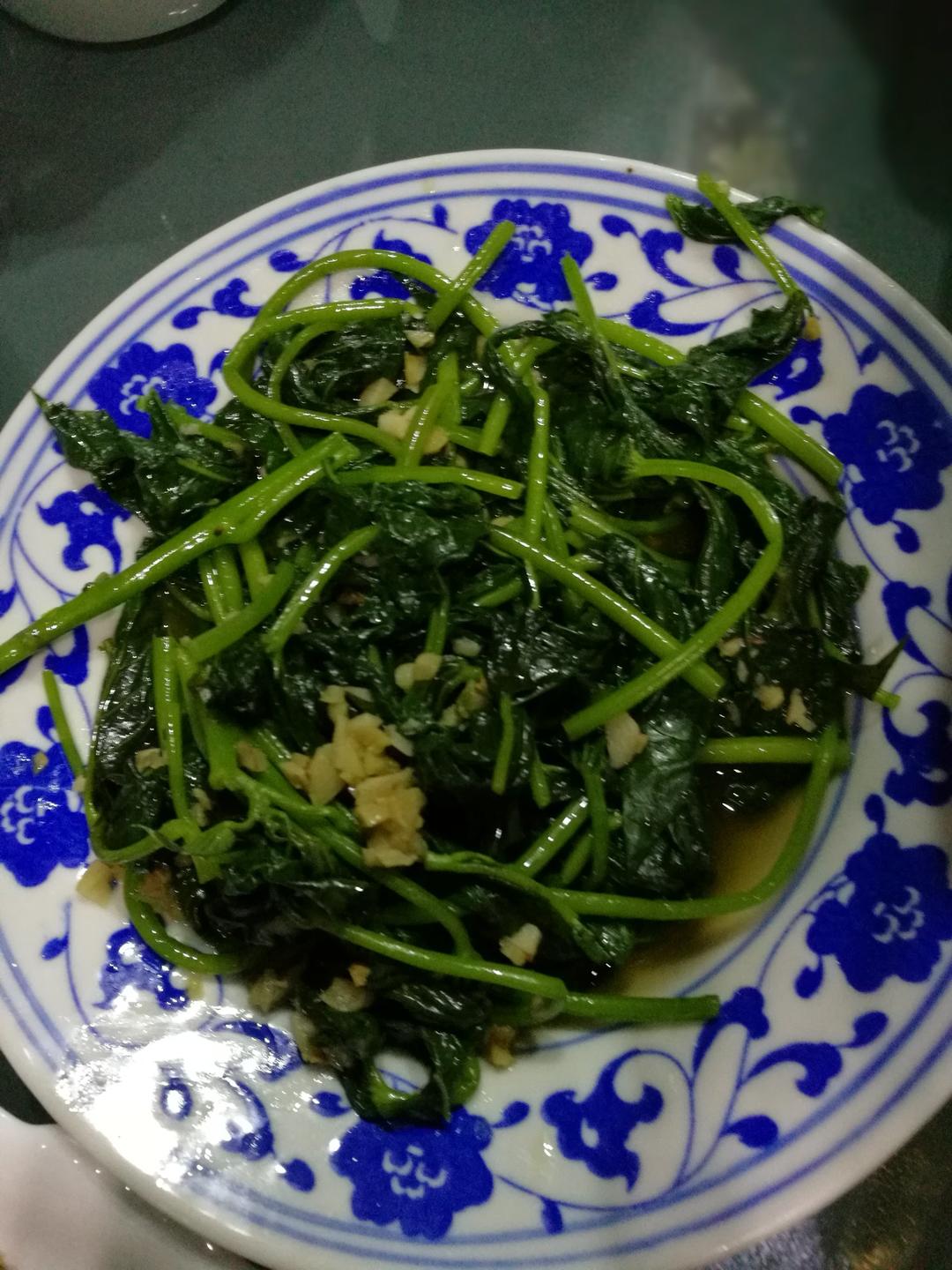 白灼番薯叶