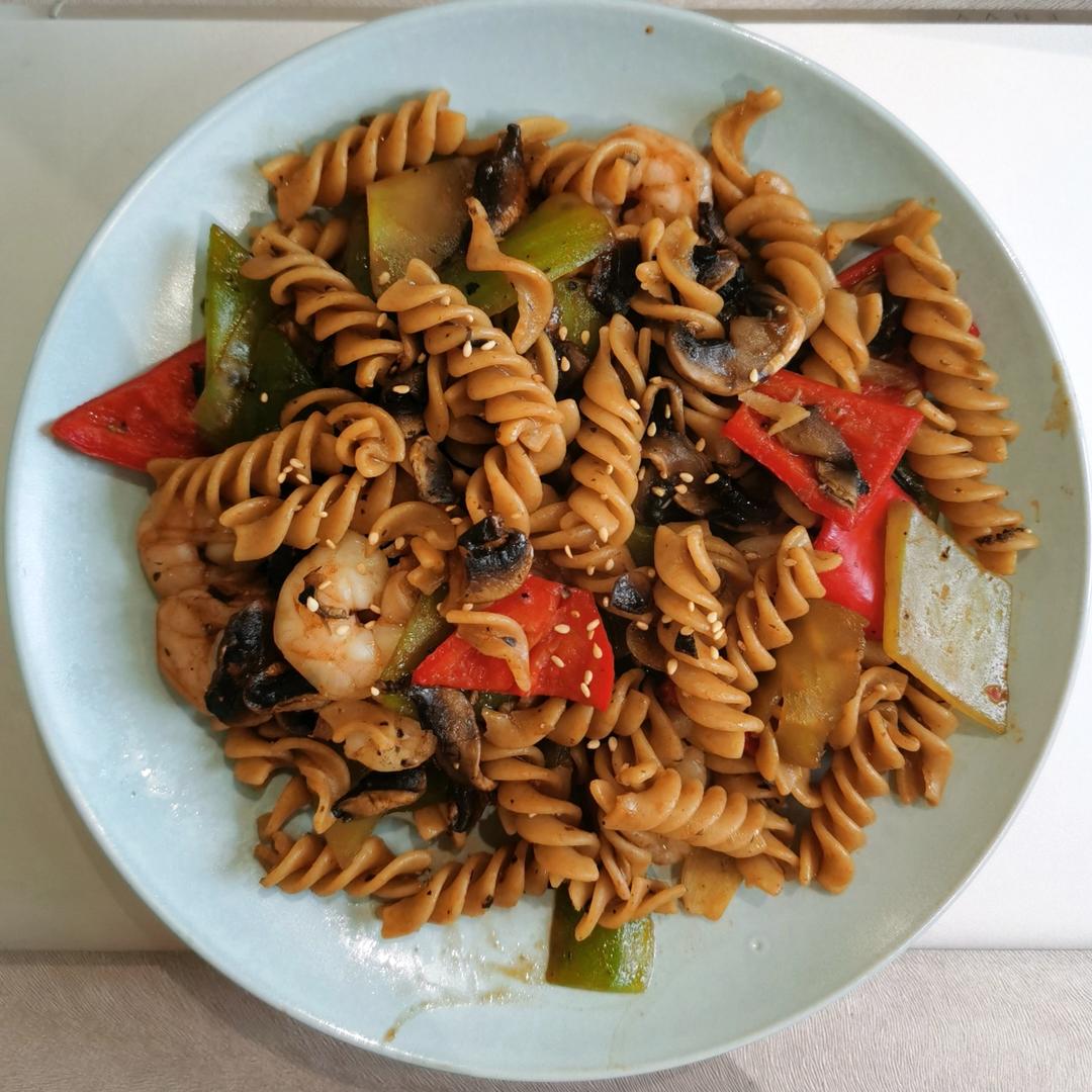 爱上减肥餐✅三色时蔬抱虾仁（低脂低卡❗️吃一盘也不会胖）