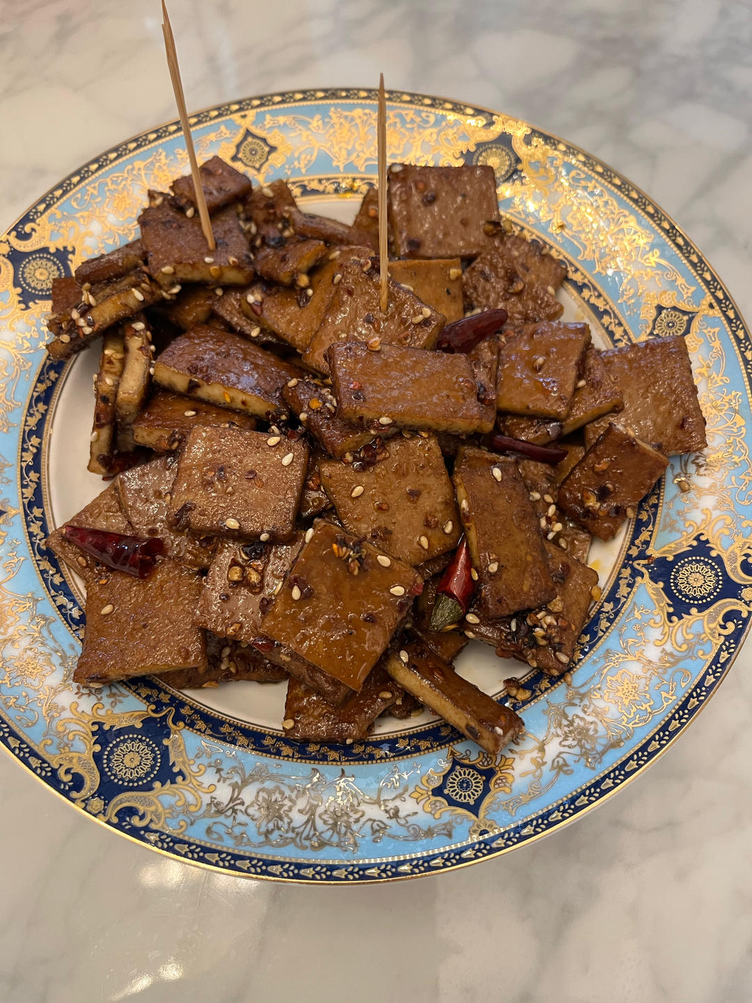 两步搞定一碟，冷吃香辣豆干！