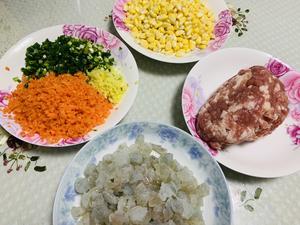 虾仁🍤玉米🌽猪肉馅水饺的做法 步骤3