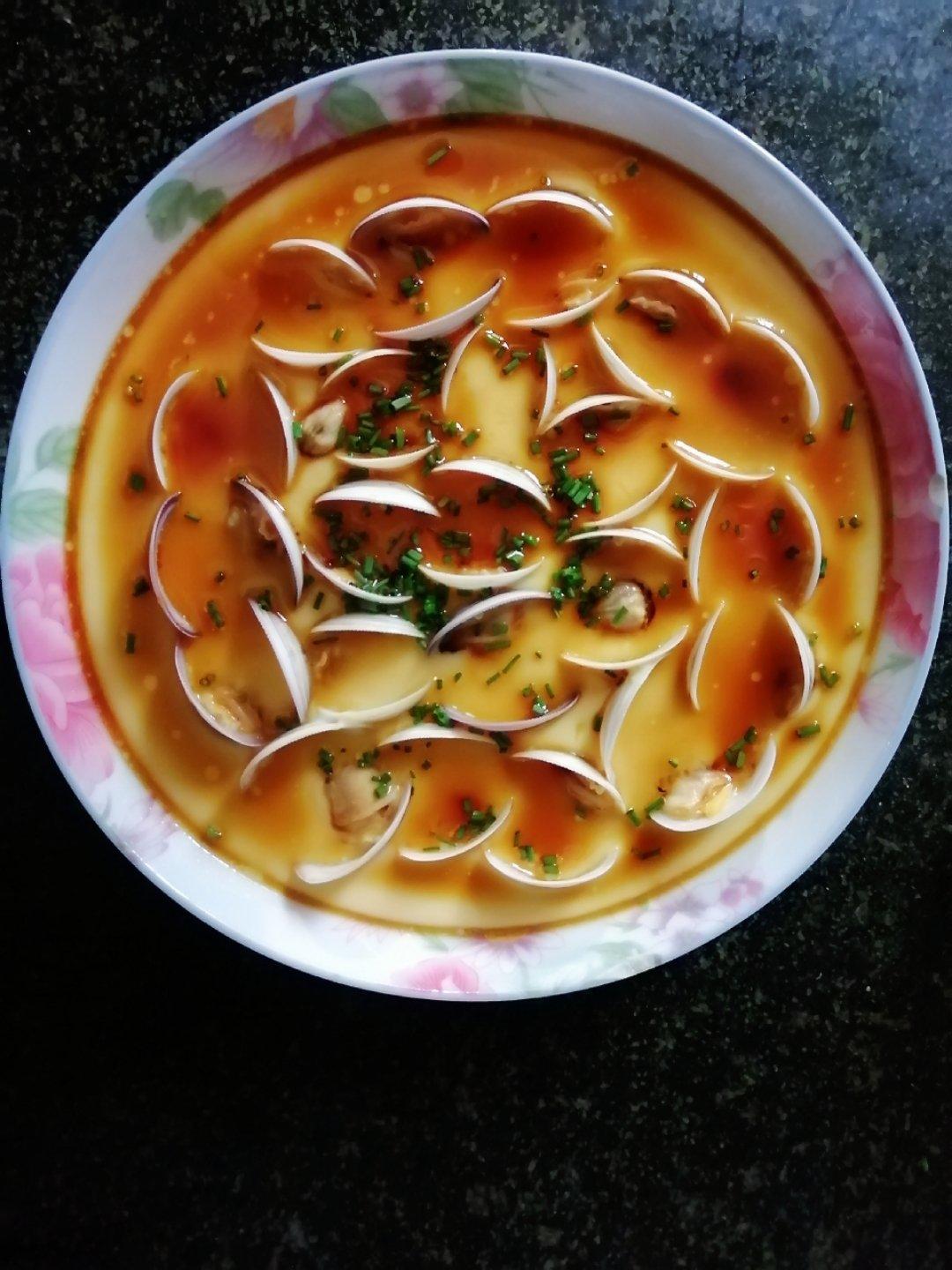 超滑嫩的蛤蜊炖蛋