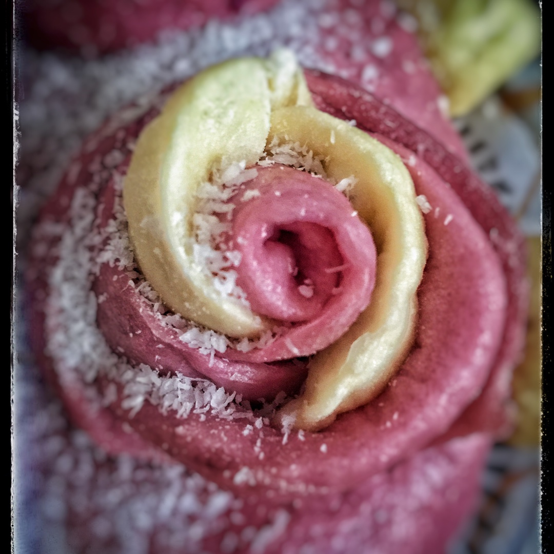 紫薯玫瑰花蛋糕